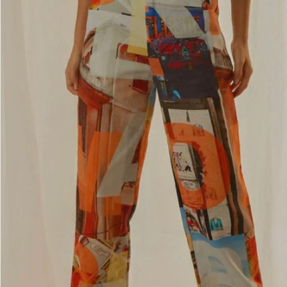 NWT Peppermayo Exclusive - Ticket to Nowhere Pants - PM Film Graphic size 2 - Picture 3 of 9